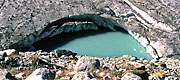 Marginal meltwater lake