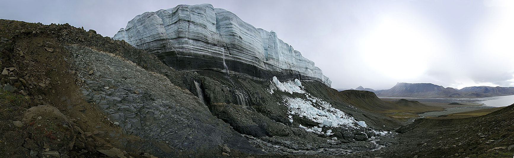 Crusoe Glacier panorama photos