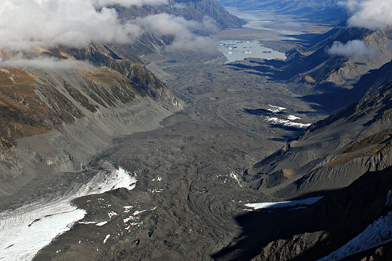 Tasman Glacier aerial photos 2008