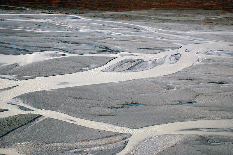 Braided rivers and moraines