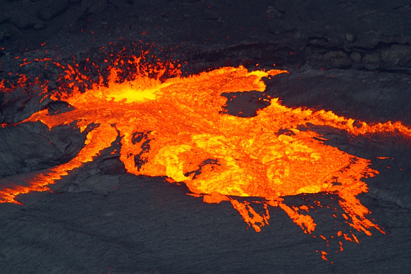 Tettonica e subduzione della crosta del lago di lava nel 2008