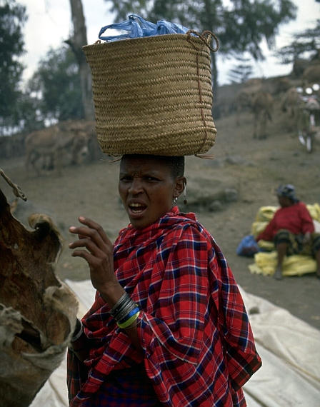 Markt der Maasai. 27 Juli 2003