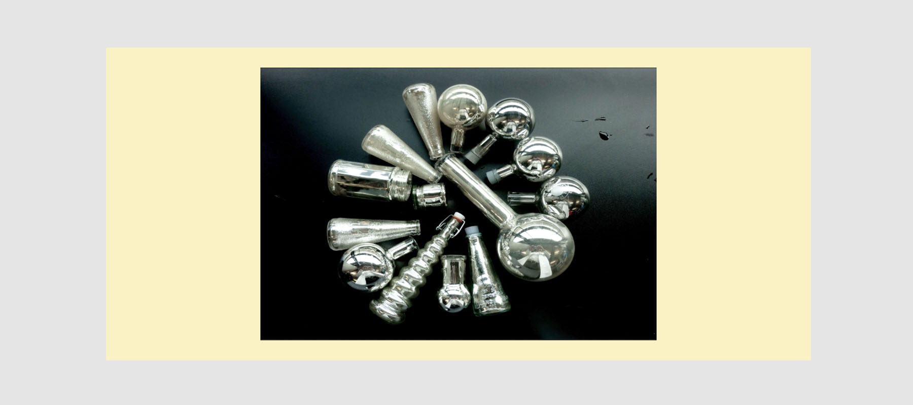 Versilbern von Glasgefässen