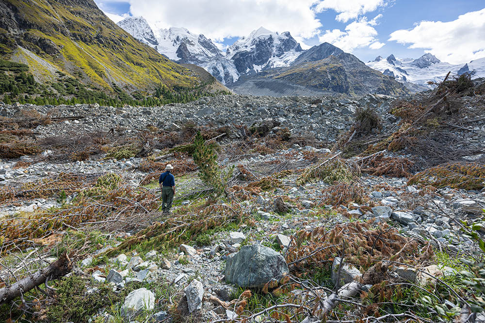 Landslide over Vadret da Tschierva 2024