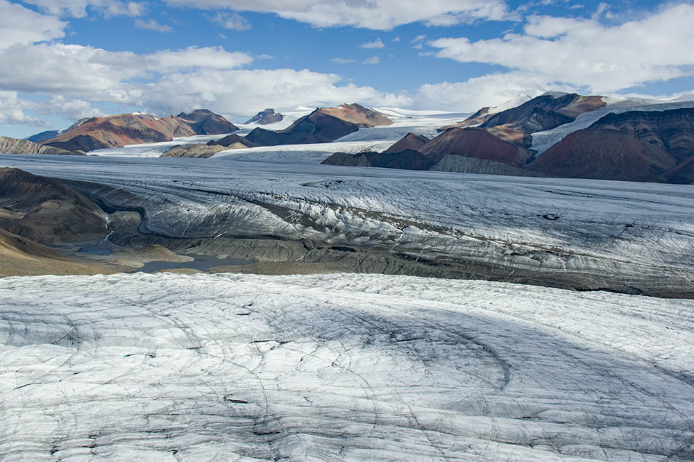 White und Thompson Glacier Wiederholungsaufnahmen 1977-2008-2022