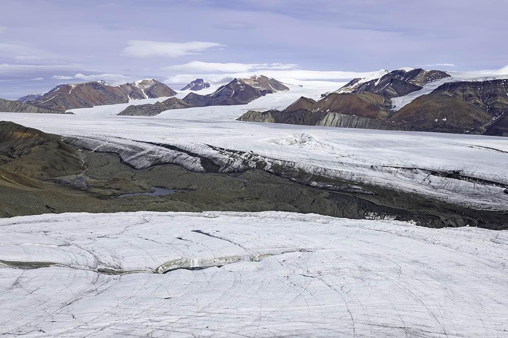 White und Thompson Glacier Wiederholungsaufnahmen 1977-2008-2022