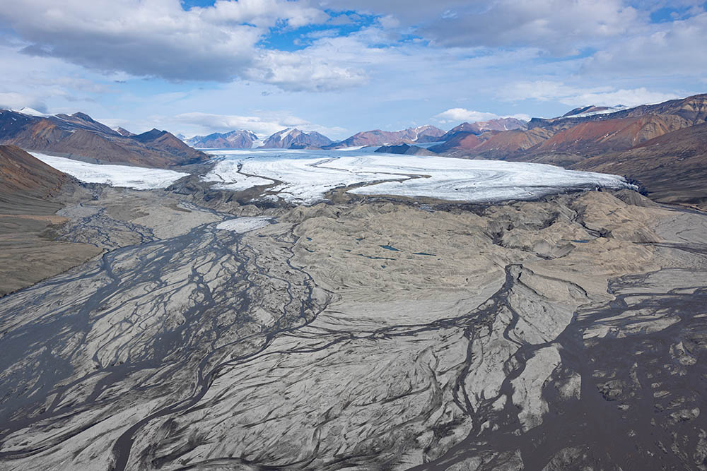 White und Thompson Glacier Wiederholungsaufnahmen 1977-2008-2022