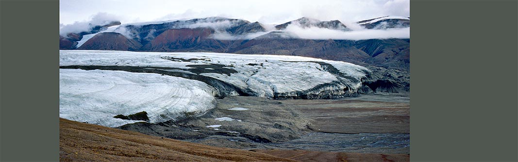 White und Thompson Glacier Wiederholungsaufnahmen 1977-2008-2022